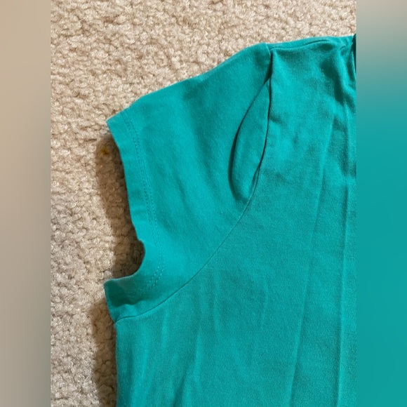 NWOT The Limited Aqua Teal V-neck T-shirt XS - Picture 9 of 10
